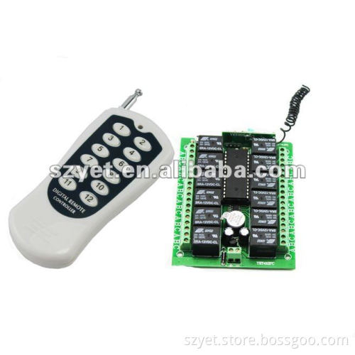 YET412 remote 12 receiver on off switch-transmitter & receiver